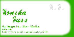 monika huss business card